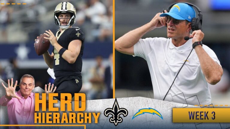 Herd Hierarchy: Chargers leap to Top 3, Saints join, 49ers drop in Week 3