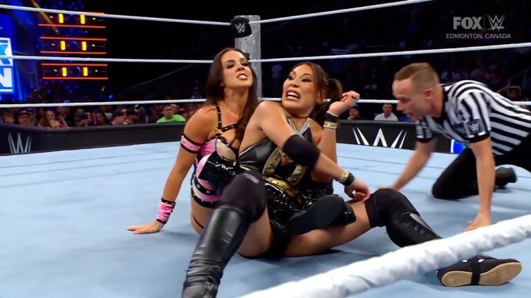 Injured Michin battles Chelsea Green after suffering Nia Jax attack at Bash in Berlin