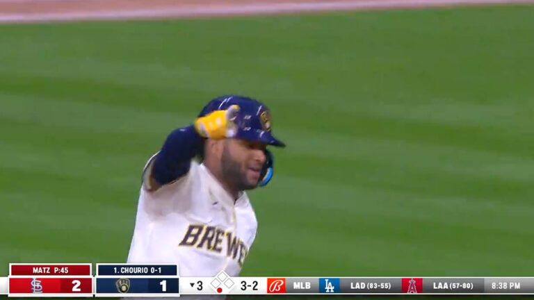 Jackson Chourio homers in second-straight game, brings Brewers to 2-2 tie with Cardinals