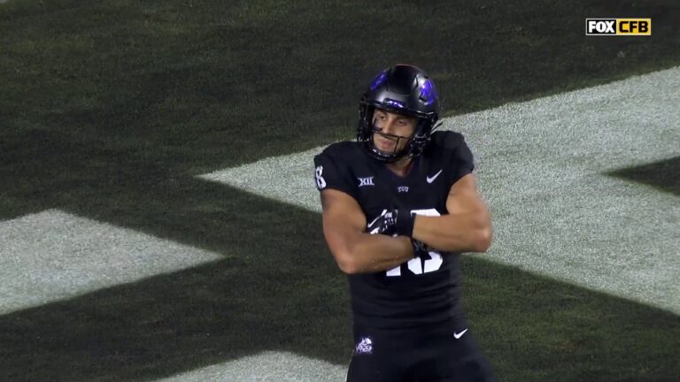 Josh Hoover finds Jack Bech for an UNREAL 50-yard TD,  extending TCU