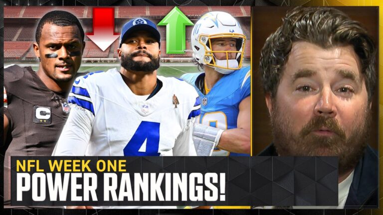 Power Rankings: Dak Prescott & Cowboys rise, Chargers, & Deshaun Watson, Browns fall