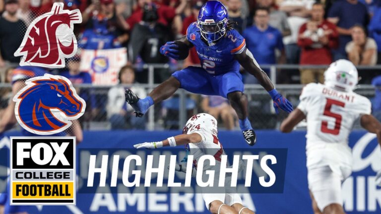 Washington State Cougars vs. No. 25 Boise State Broncos Highlights