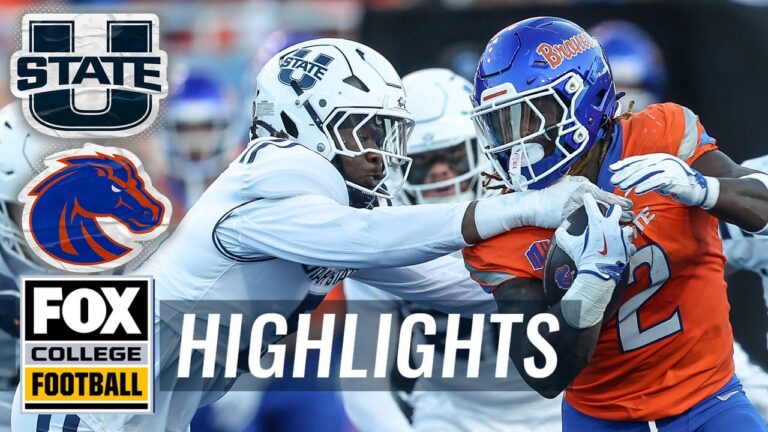 Utah State Aggies vs. No. 21 Boise State Broncos Highlights