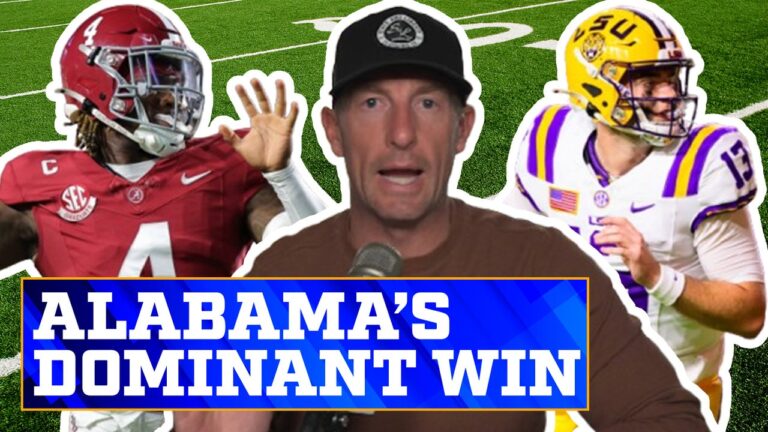 Alabama blows out LSU 42-13 in a dominant win