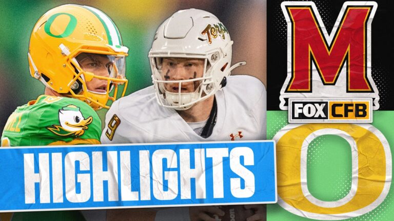 Maryland Terrapins vs. No. 1 Oregon Ducks Highlights