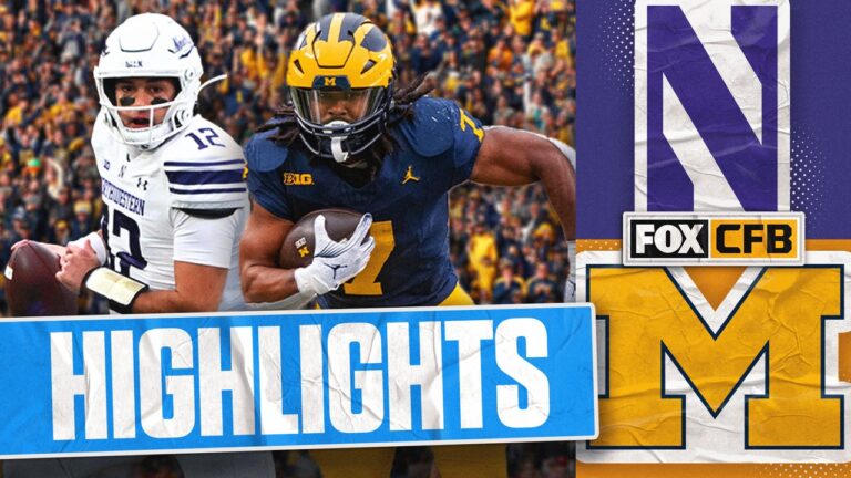 Northwestern Wildcats vs. Michigan Wolverines Highlights