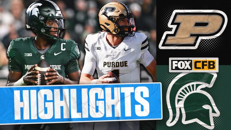 Purdue Boilermakers vs. Michigan State Spartans Highlights