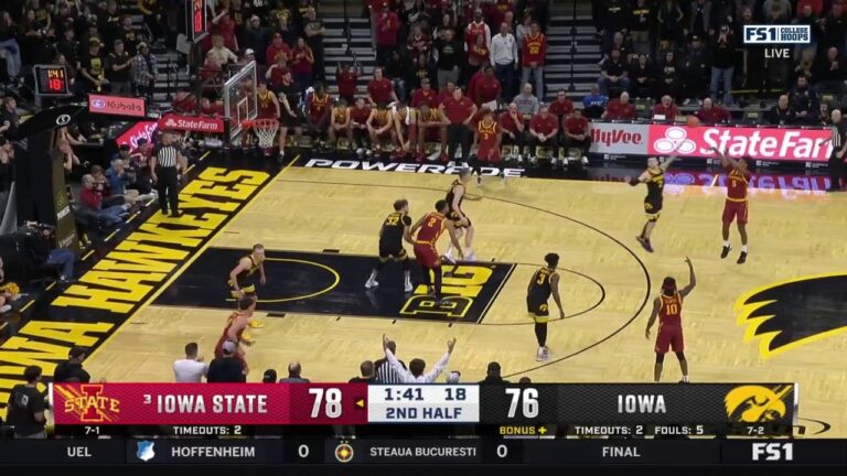 Curtis Jones drains a deep 3-pointer, extending Iowa State