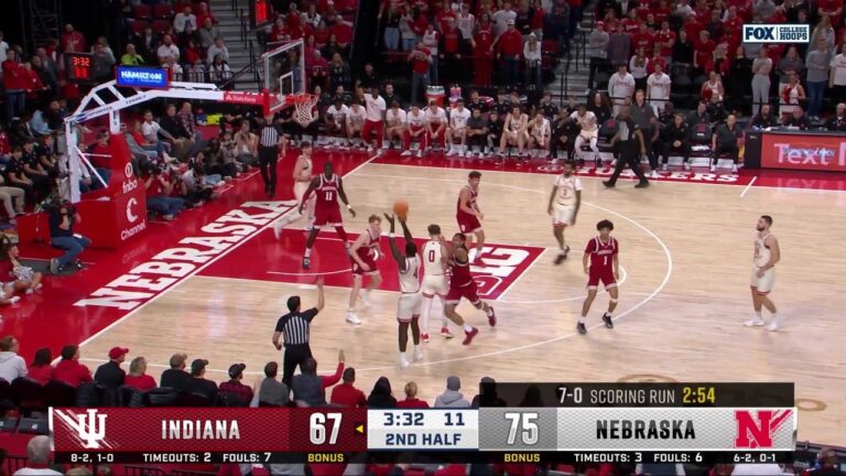 Juwan Gary drills a 3-pointer, extending Nebraska